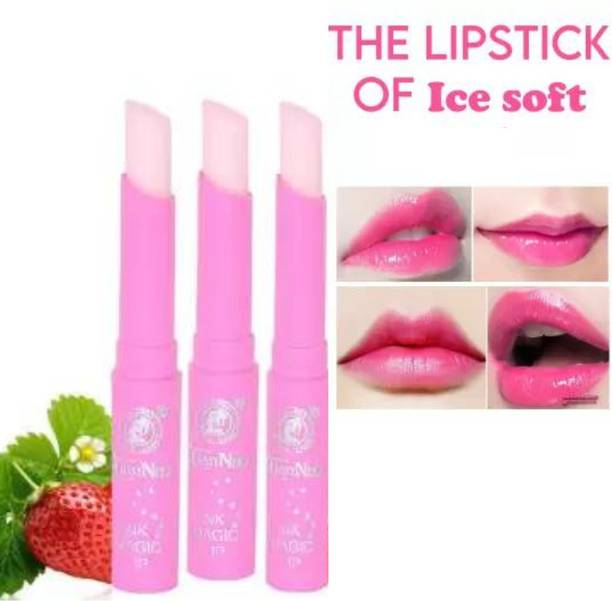Hidden Beauty color changing lip balm| Good moisture on lips Strawberry