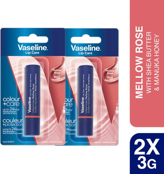 Vaseline Colour+Care Mellow Rose Tinted Lip Balm Stick Natural