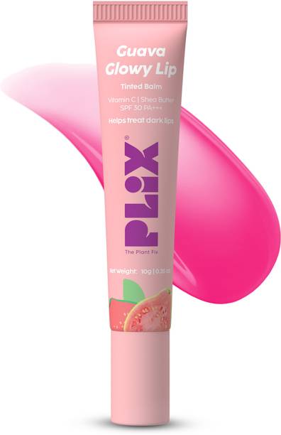 The Plant Fix Plix Guava Glowy Lip Tinted Balm With SPF 30 PA+++ for Smooth & Soft Lips Guava
