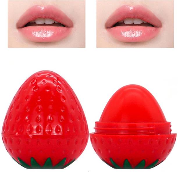 HSQ Pack of 2 Strawberry Lip Balm | Moisturizing, Glossy & Long Lasting Lip Care Strawberry