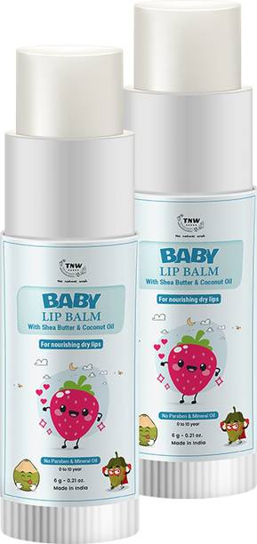 TNW - The Natural Wash Baby Lip Balm with Shea for Nourishing Dry Lips | 0-10 Years Coconut Oil