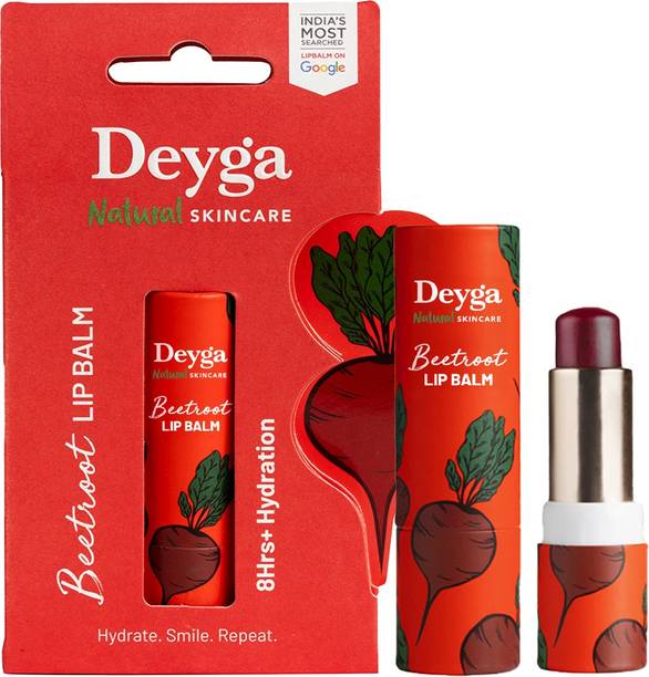 Deyga Beetroot Lip Balm Stick | Tinted Lip Care | For Dry & Chapped Lips Beetroot