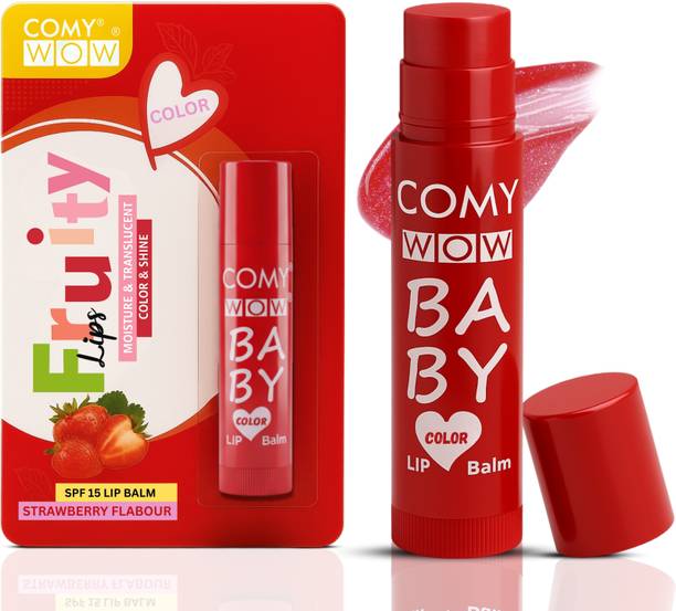 COMY WOW Baby Color Strawberry Lip Balm with Protection Strawberry