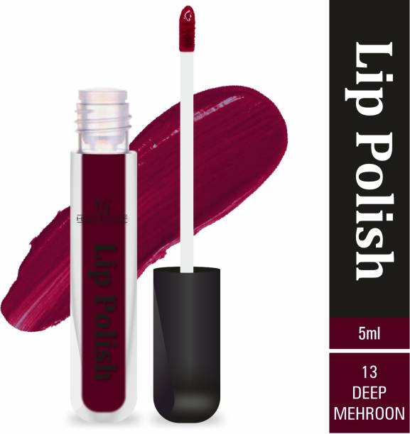 Half N Half Lip Polish Liquid Matte Lipstick, Deep Maroon-13 (6ml)