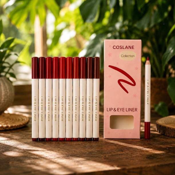 coslane Quick Glide Lip and Eye Liner Pencil Set for Makeup