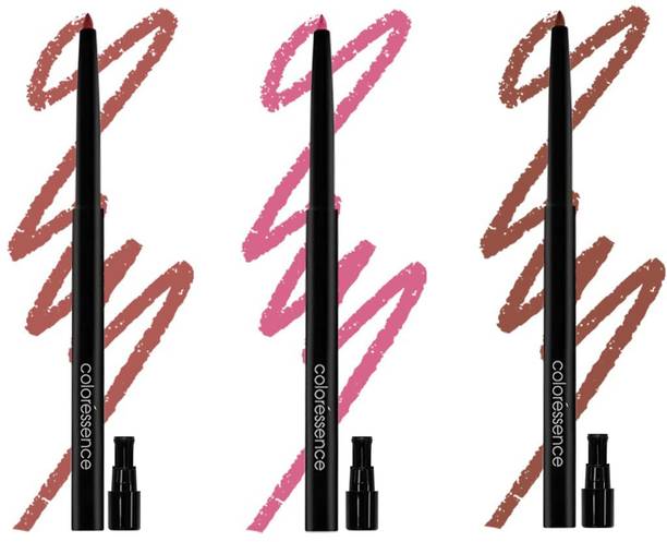 COLORESSENCE Lip Liner for Bold Lips|Smooth Texture|Smudge Proof|Inbuilt Sharpener C12
