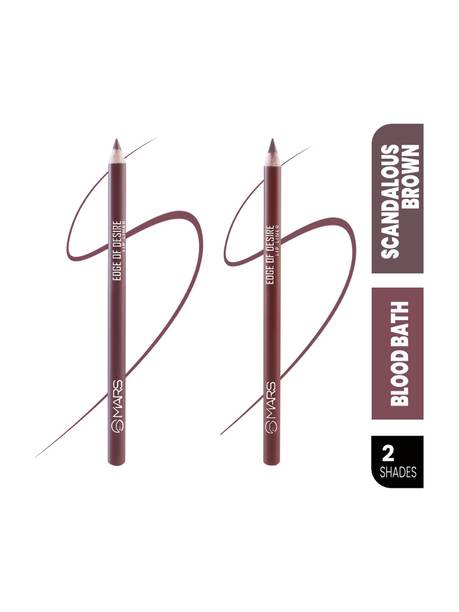 MARS Matte Lip Liner | Smooth Application, Long Lasting & Travel friendly Lip Pencil