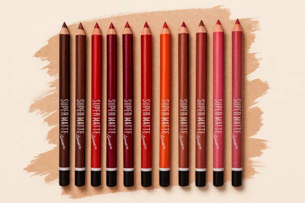 Valhalla Waterproof Matte Lip Liner Pack – Smudge-Proof Lip Pencils in Full Color Range