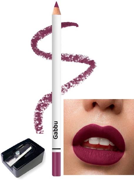 GABBU Long Lasting Lip Liner Pencil with Inbuilt Sharpener