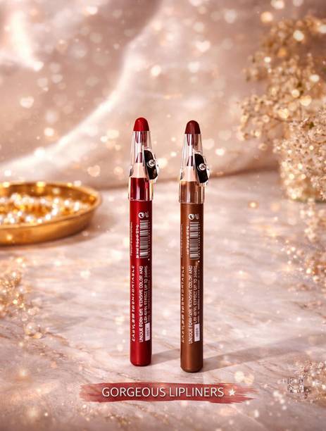 K.Y.L.Plus Lip Liner Set (2 Shades) | Ultra-Precision Lip Pencil with Built-in Sharpener