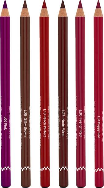 Glam21 Creamy Lip Liners|Long-Lasting Formula| Smudge-Proof |Lip Pencil | Multicolor