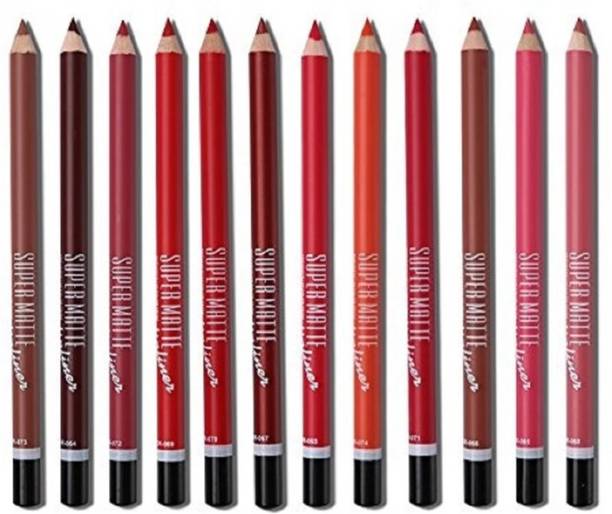 मैरी हुडा Super Matt lip liner 12 different shades