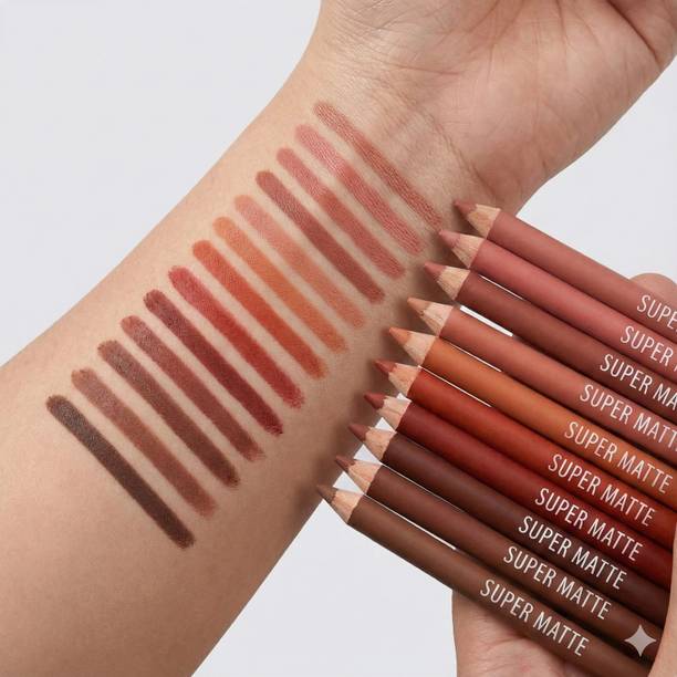 huda.bb Waterproof Lip Liner Pencil Set | Matte Finish | Long-Lasting