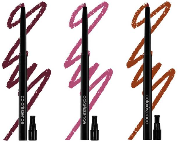 COLORESSENCE Lip Liner for Bold Lips|Smooth Texture|Smudge Proof|Inbuilt Sharpener C11