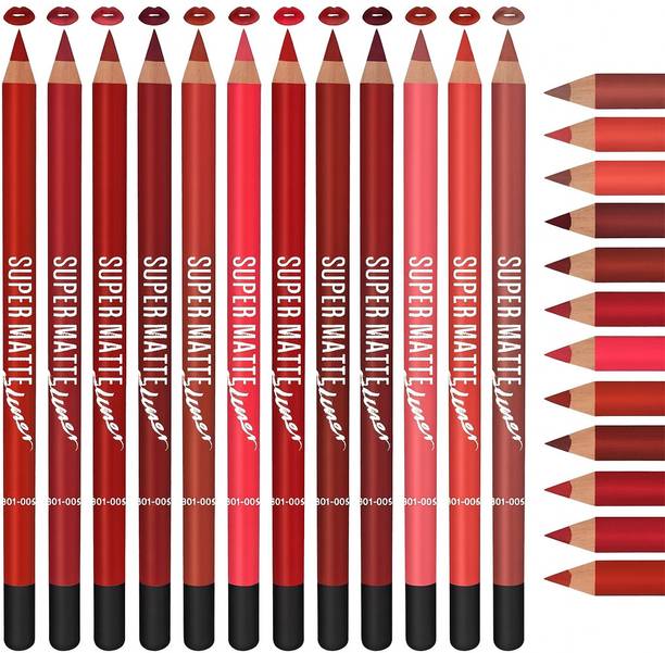 Valhalla Long-Lasting Waterproof Lip Pencils in Nude, Red, Brown, Pink & Orange Shade