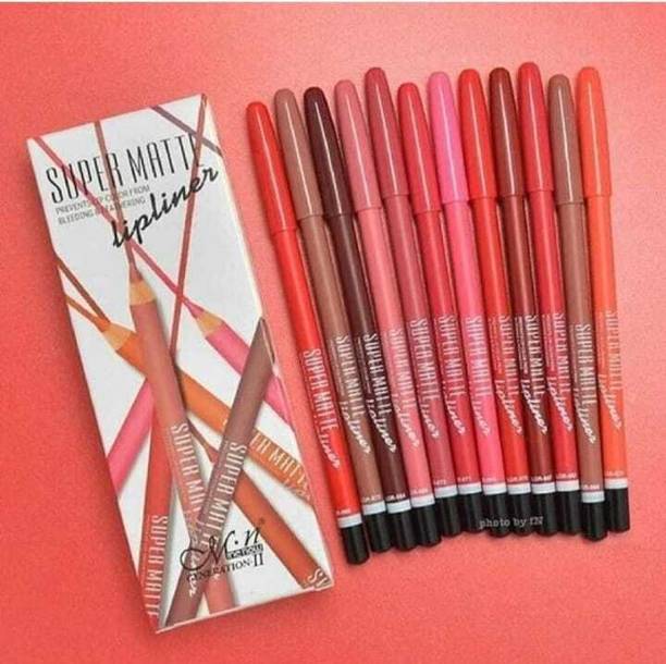 LIpaboma Waterproof Professional Multicolored Matte Super Matte Lip Liner Pencil