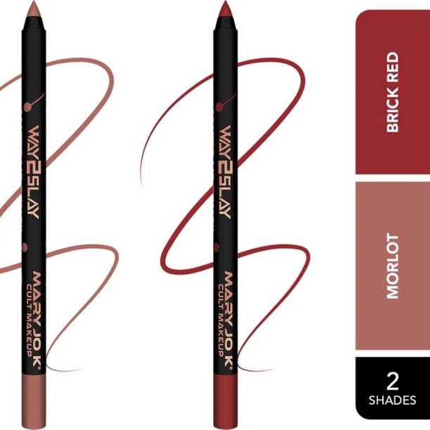 MARY JO K Matte Lip Pencil | Bold Definition | Long-Lasting Wear 1.5 g x 2