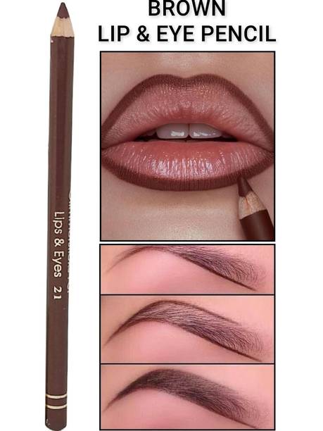 SKYBOAT BROWN LONG LASTING WATERPROOF LIP AND EYE LINER MAKEUP PENCIL