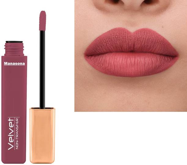 manasona Waterproof Long lasting Liquid matte Lipstick Non Transfer Matte