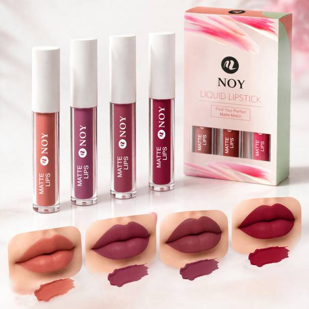 NOY Liquid Matte Lipstick Combo Long Lasting Smooth Finish Wear