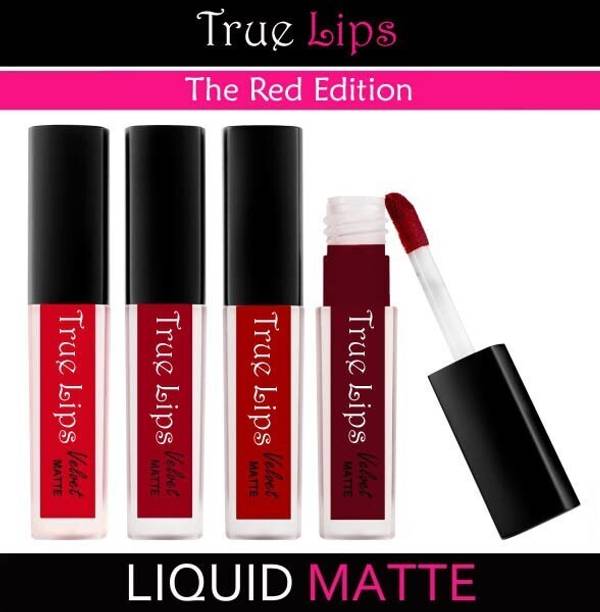 K3NTERPRISES The Red Edition Matte Liquid Lipstick Pack of 4