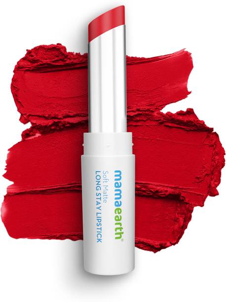 Mamaearth Soft Matte Long Stay Lipstick with Jojoba Oil & Vitamin E for 12 Hour Long Stay