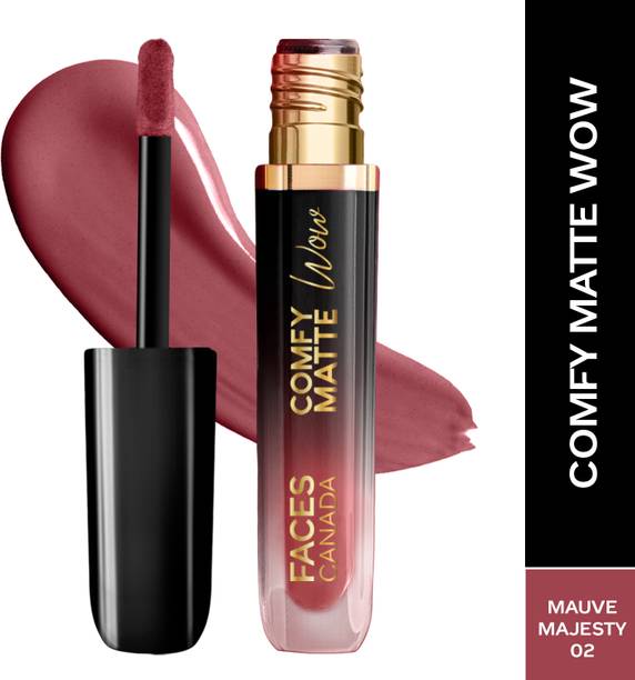 FACES CANADA Comfy Matte Wow Liquid Lipstick | Highly Pigmented | Long Lasting