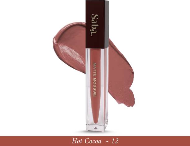 Saba Matte Mousse Liquid Lipstick | Long Lasting | SPF 30 | Vegan | Cruelty Free