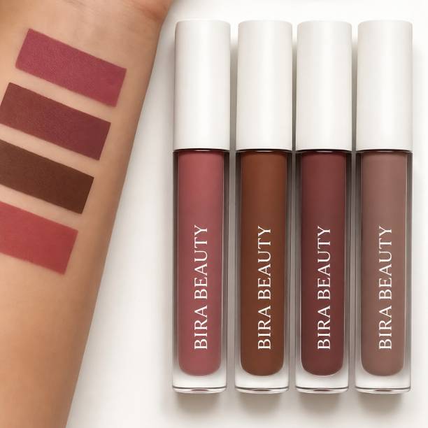 Bira Beauty Matte Liquid Lipstick Set | Pack of 4 Nude Shades
