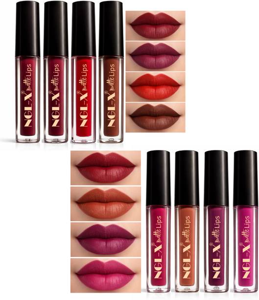 ngl-x Matte Liquid Lipstick – Waterproof, Smudge Proof & Non-Transfer Lip Color Combo