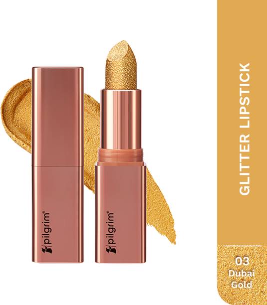 Pilgrim Glitter Lipstick Luxurious 3-D Glitter Formula With Matte Finish