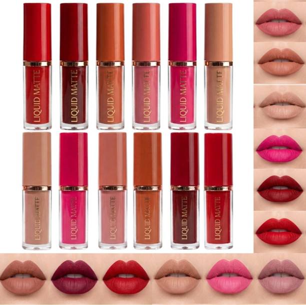 NANCY AJRAM X 12 Color Book Lip Gloss Set Liquid Lipstick Set