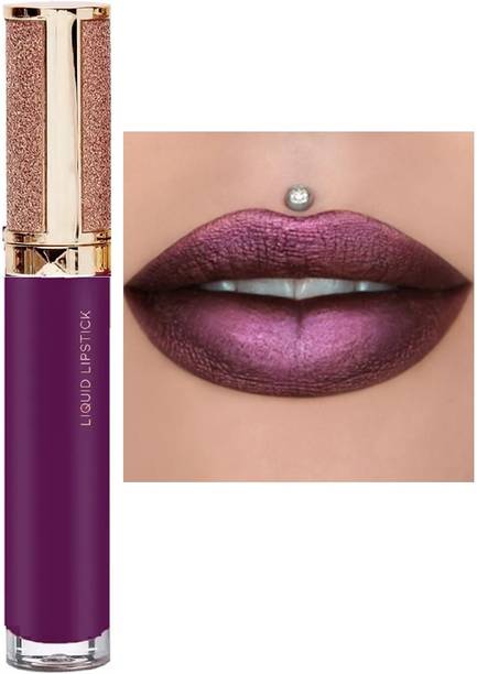 QWLEZ Metallic Purple Lipstick, Lip Makeup, Lip Color