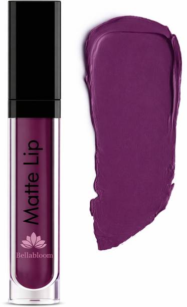Bella Bloom Matte Liquid Lipstick – Deep Plum Purple | Long-Lasting & Waterproof