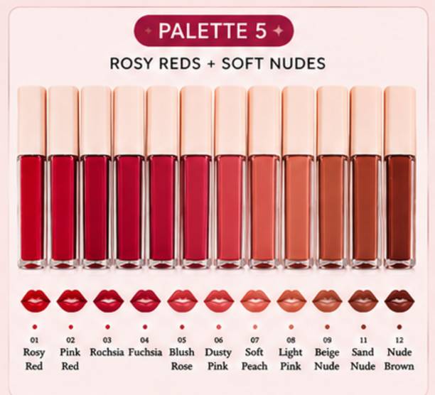 PIRKGLOW Pretty Girls Rosy Desire Lipstick Combo