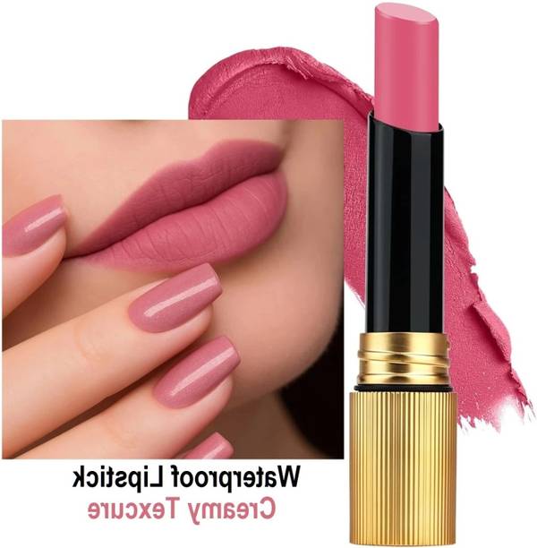 EVERERIN Pink Matte Lip Color Long Lasting & Non-Transfer Lipstick