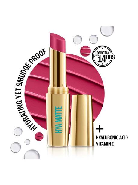 Lakmé 9to5 Hya Matte Lipstick Hustling Pink 3.6gm