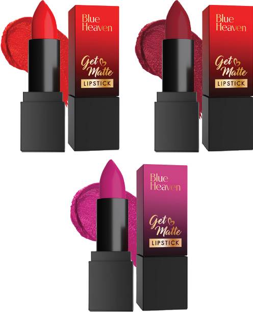ब्लू हेवन Getmatte lipstick 4G 101R Ecom + 103R Ecom + 303Pn (Set of 3)