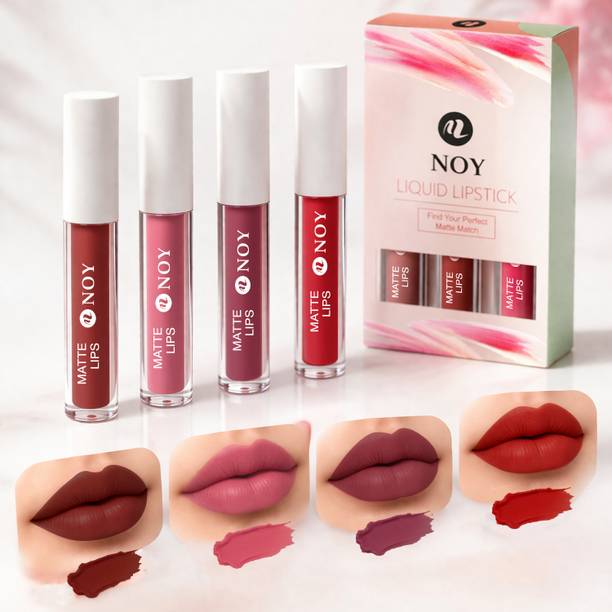 NOY Liquid Matte Lipstick Combo Waterproof High Pigment Long Wear