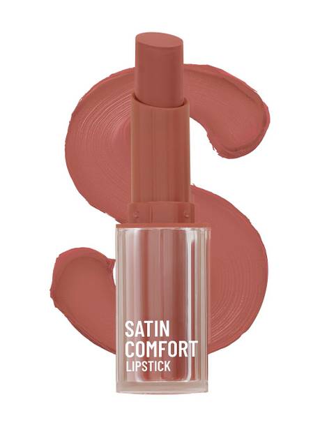 SWISS BEAUTY Satin Comfort Lipstick | Ultra Hydrating | Highly Pigmented | Satin Matte Finish