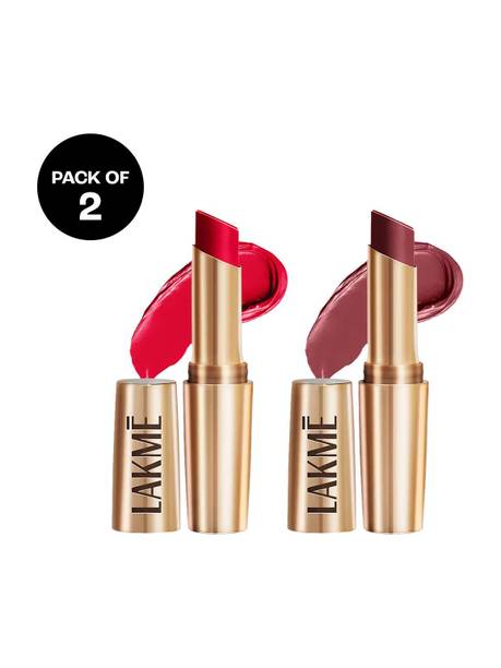 lakme 9to5 Primer + Matte Lipstick Pack of 2