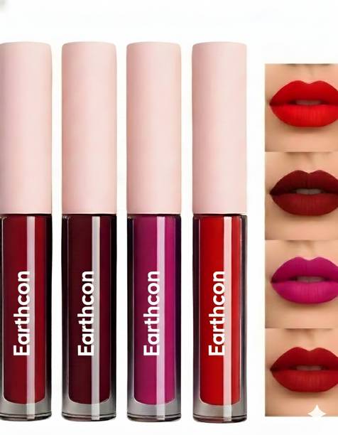 Earthcon Non Transfer waterproof Longlast Sensational Liquid Matte Lipsticks