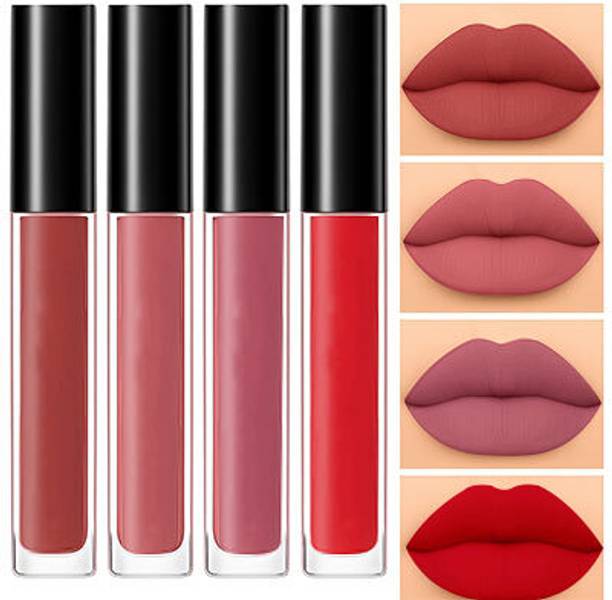 NOY Matte Lipstick Set Waterproof Smudgeproof High Pigment Look Liquid Lip Combo