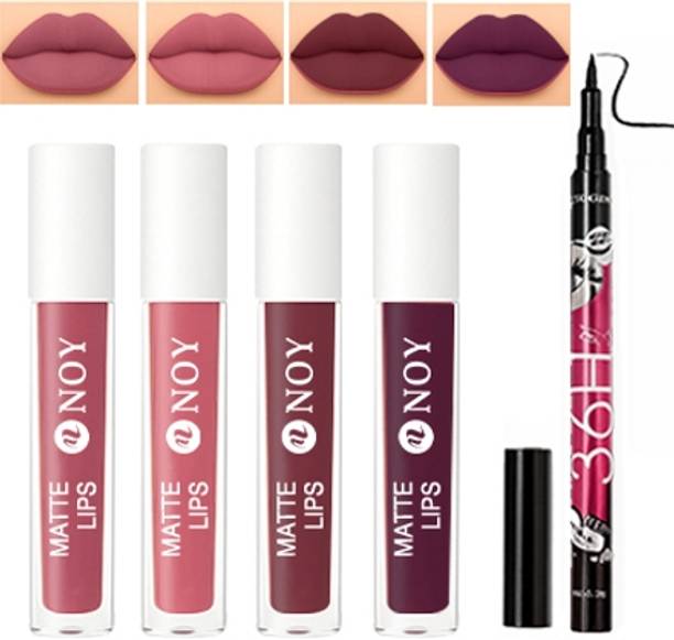 NOY Creamy Matte Lipstick Rich Pigment Lightweight Daily Wear Look
