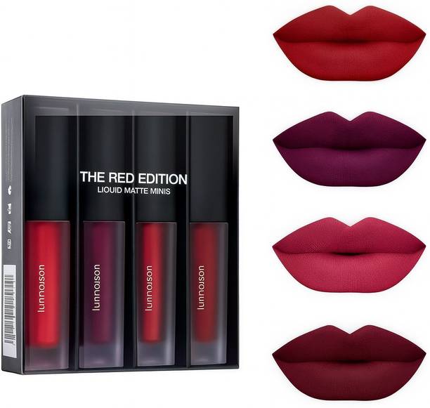 Beauty Women Waterproof Non Transfer Long Lastineg�Liquid lipstick Combo set of 4 pc