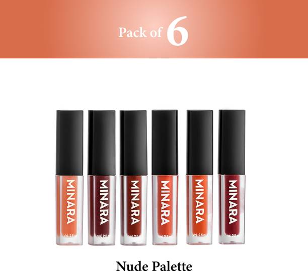 MINARA Matte Liquid Lipstick, Smudge proof & Lasts For 20Hrs