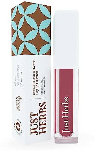 Just Herbs Creamy Matte Liquid Lipstick Long Lasting, Lightweight & Hydrating Lip Colour
