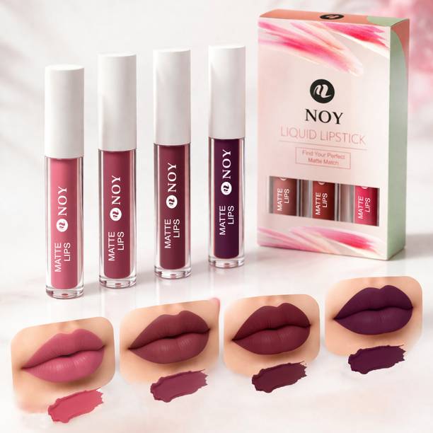 NOY Elegant Matte Lipstick Combo Smudge Proof Long Wear Smooth Finish