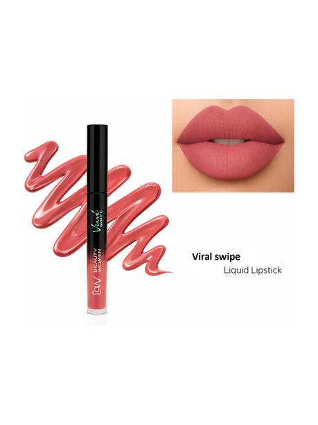 Beauty Women 24 Hrs Long-Lasting | Nude Pink Liquid Lipstick | Smudge & Waterproof Matte