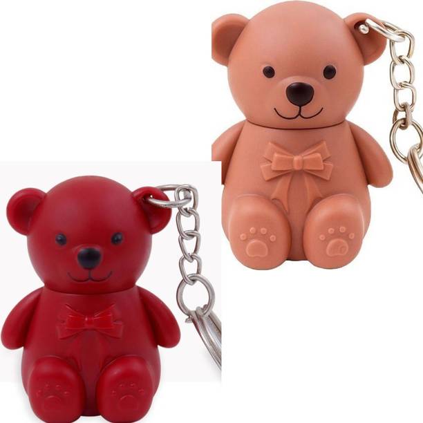 lipcrave Teddy Bear Keychain Matte Liquid Lipstick-Pack of 2